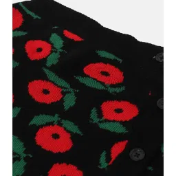United Colors of Benetton Kids Black Self Design Skirt image 3