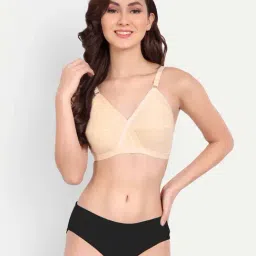 fims FIMS: Fashion is my Style Beige & Maroon Cotton Lingerie Set - Pack Of 2 image 2