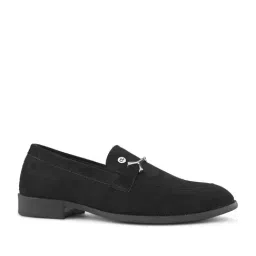 Carlton London Men's Black Loafers image 2