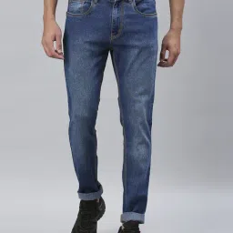 HJ HASASI Blue Slim Fit Stretchable Jeans-picture-15