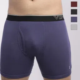 Vip Assorted Cotton Skinny Fit Trunks - Pack Of 4 image 1