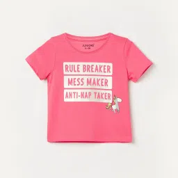 Juniors by Lifestyle Baby Girls Pink T-Shirt image 1