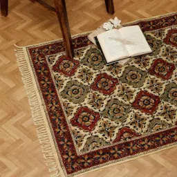 Fabindia Diamond Multicolor Cotton Large Diamond Geet Dhurrie-image-83