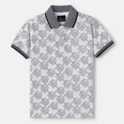 Blue Giraffe Boys Black Pure Cotton Printed T-Shirt image 1