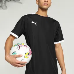 Puma teamLIGA Black Regular Fit Sports T-Shirt image 1