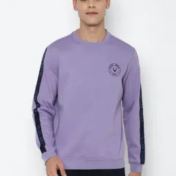 Allen Solly Purple Cotton Regular Fit Sweatshirt-picture-40