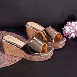 Truffle Collection Women's Rose Gold Casual Wedges-picture-10