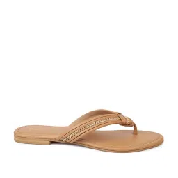 Inc.5 Women's Beige Thong Sandals image 1