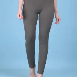 Crimsoune Club Olive Cotton Slim Fit Treggings-picture-23