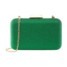 Lino Perros Green Shimmer Medium Clutch-picture-27