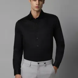Louis Philippe Black Cotton Slim Fit Shirt-picture-22