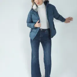 Monte Carlo Teal Polyblend Solid Jacket image 5