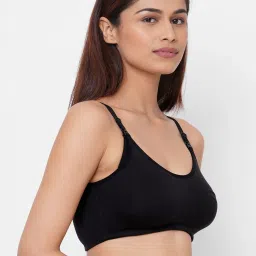 Inner Sense Black Non Wired Non Padded Nursing Bra image 3