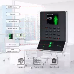 ZKTeco Fingerprint Attendance Machine with Wi-Fi and USB Port- WL20 image 4