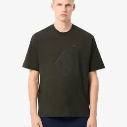Lacoste Green Loose Fit T-Shirt-image-14