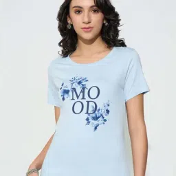 Honey By Pantaloons Cool Blue Regular Fit Printed T-Shirt-picture-34