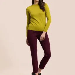 Fablestreet Olive Regular Fit Pullover image 1