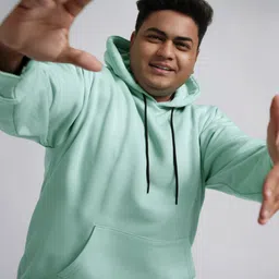 FFLIRTYGO Men Plus Size Hooded Pullover Sweatshirt image 2