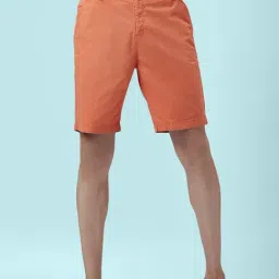 People by Pantaloons Orange Cotton Regular Fit Shorts-picture-36