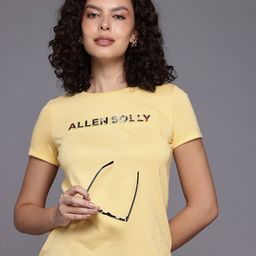 Allen Solly Woman Brand Logo Printed T-shirt-picture-13