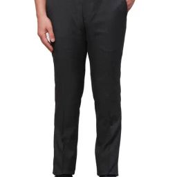 Raymond Grey Classic Fit Texture Trousers-picture-9