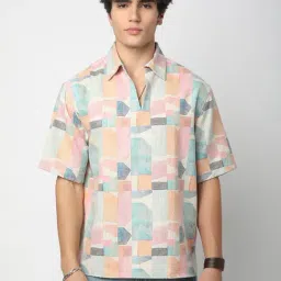 Vastrado Multicolored Cotton Relaxed Fit Printed Shirt-picture-12