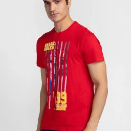 Globus Red Cotton Regular Fit Printed T-Shirt image 3