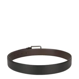 Tommy Hilfiger Archie Black Leather Reversible Belt for Men image 3