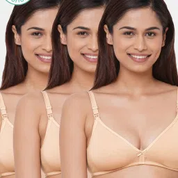 Inner Sense Beige Non Wired Non Padded Nursing Bra (Pack Of 3) image 1