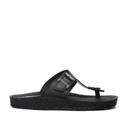 Bata Men's Black Thong Sandals-picture-11