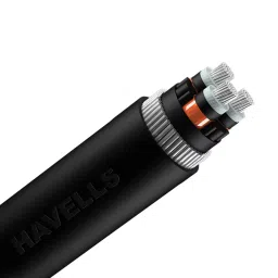 Havells 185 sq.mm 3 Core 3.3 kV E/UE Aluminium Conductor Armoured HT Power Cable A2XFY (Length of 1 m)-picture-21