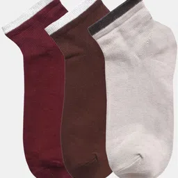 N2S NEXT2SKIN Women Pack Of 3 Sneaker Length Solid Tone Cotton Socks-picture-37