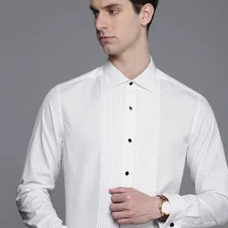 Louis Philippe Men Classic Opaque Formal Shirt-image-59