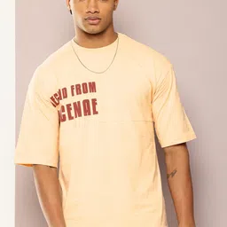 Kook N Keech Men Printed Drop-Shoulder Sleeves Oversized T-shirt image 3