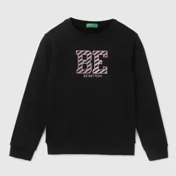 United Colors of Benetton Kids Girl's Regular Fit Crew Neck Printed SweatShirt-picture-18