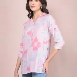 Crimsoune Club Light Pink Floral Print Top image 3