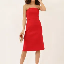 DODO & MOA Red Shift Dress image 4