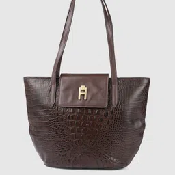 Hidesign Women Brown Textured Leather Shoulder Bag-picture-55