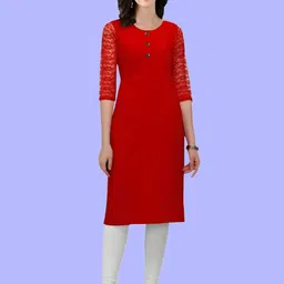Coft Round Neck Regular Sleeves Straight Kurta-picture-41