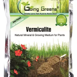 Going Greens Vermiculite for Plants | 100% Natural & Organic Soil Additive | Improves Aeration, Drainage & Moisture Retention | Ideal for Seed Germination, Potting Mix & Hydroponics - 200 gms image 1