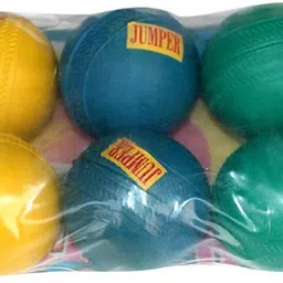 Redox Jumper Rubber Cricket Ball Multicolor Pack of 10 image 1