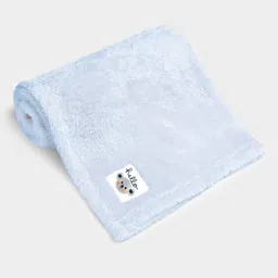 Mi Arcus Solid Sky Blue Knitted Flurry Blanket Warm & Soft -0-12 Months-image-66