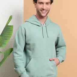 ARMENOR Men Solid Relaxed Fit Hooded Sweatshirt-image-2