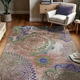 kaleen india Anti-Skid Backing Washable Indoor-Outdoor Rugs-picture-26