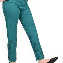 BAESD Girls Bottom Printed Regular Fit Mid-Rise Cotton Regular Trousers image 4