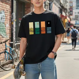 SZN Men Graphic Printed Round Neck Short Sleeves T-shirt-picture-12
