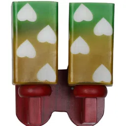 1ST TIME Green & Green Printed Wood Traditional Rectangle Shaped Wall Lamp-image-10