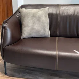 Dolce Casa Set Of 1 Checked Square Waffle Cotton Reversible Cushion Covers image 5