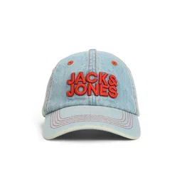 Jack & Jones Men Embroidered Faded Denim Baseball Cap image 5