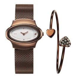 Fastrack Women Dial & Bracelet Style Straps Analogue Watch with Bracelet 6004QM02F-picture-31